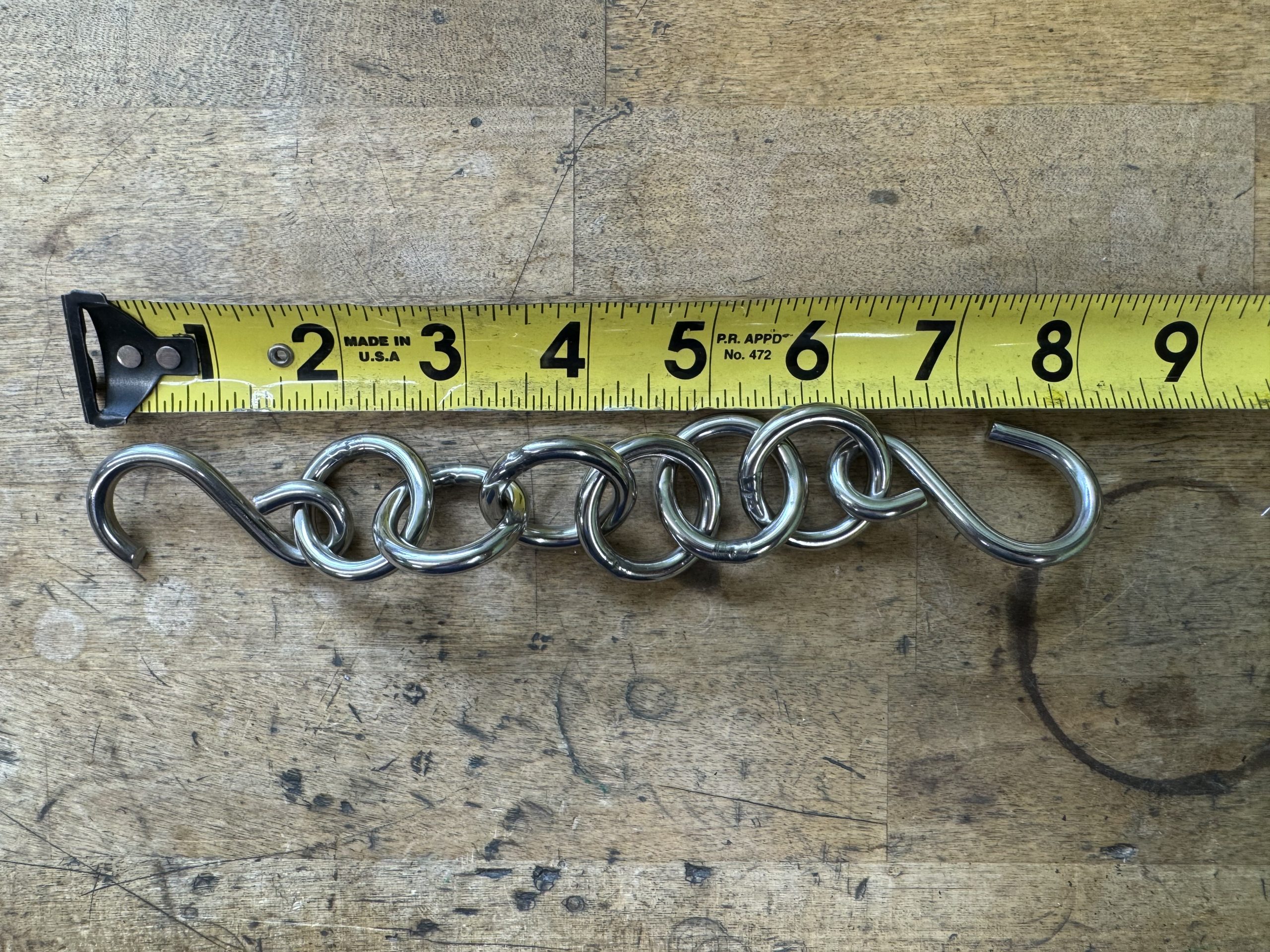 chain for hanging rods